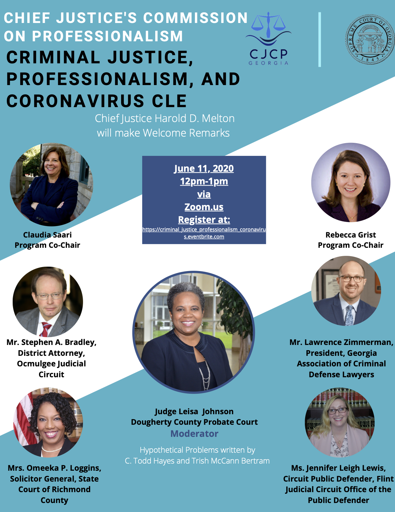 Criminal Justice, Professionalism, and Coronavirus CLE on June 11, 2020 ...